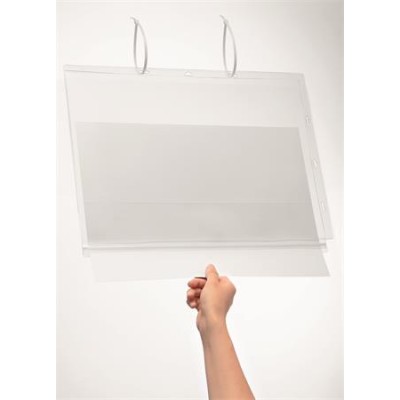 Információs tasak, vízálló, kábelkötegelővel, A3, DURABLE