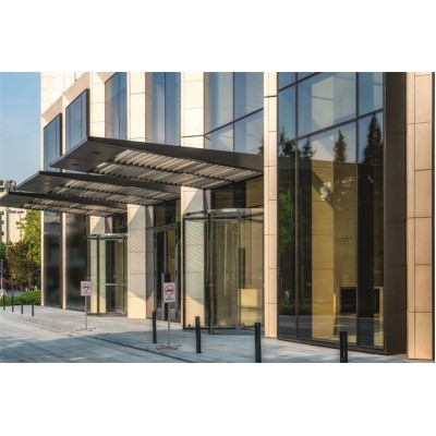 Padlóállvány, kültéri, A3, DURABLE "INFO STAND", antracit-szürke