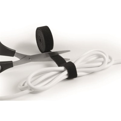 Kábelkötegelő, tépőzáras, DURABLE "CAVOLINE® Grip 20", fekete