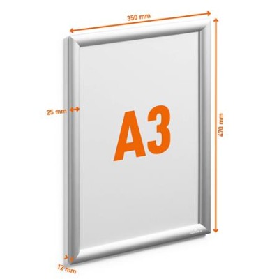 Infokeret, alumínium, kültéri, A3, DURABLE "Outdoor", ezüst