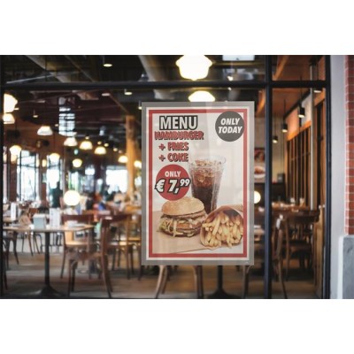 Infokeret, A1, DURABLE, "DURAFRAME POSTER", ezüst