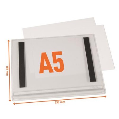 Információs tasak, vízálló, mágneses, A5, DURABLE