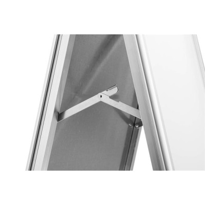 Megállító tábla, poszteres, A1, DURABLE "Fold Outdoor", ezüst