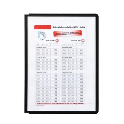 Bemutatótábla, A4, DURABLE "SHERPA®", fekete