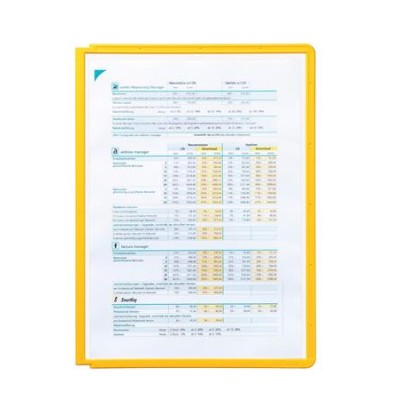Bemutatótábla, A4, DURABLE "SHERPA®", sárga