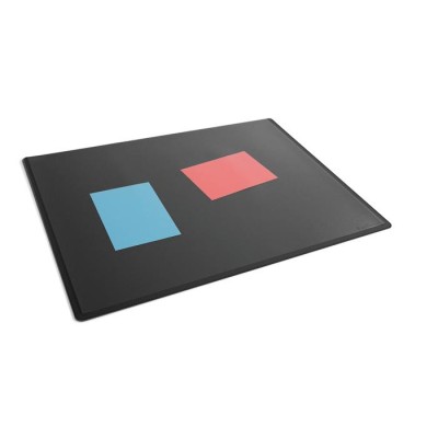 Könyökalátét, 650x500 mm, PP, átlátszó fedlappal, DURABLE, fekete