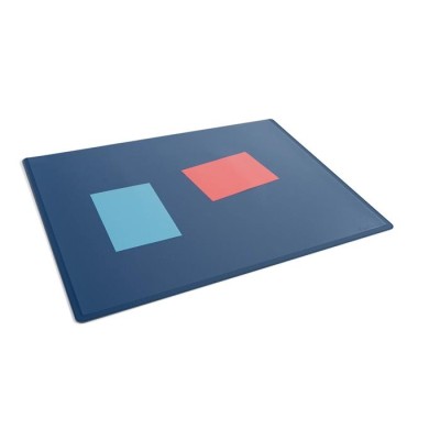Könyökalátét, 650x500 mm, PP, átlátszó fedlappal, DURABLE, sötétkék