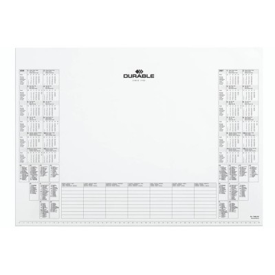 Könyökalátét tömb, 570x410 mm, éves naptárral, DURABLE