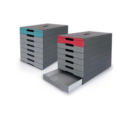Irattároló, műanyag, 7 fiókos, DURABLE "Idealbox pro 7", kék