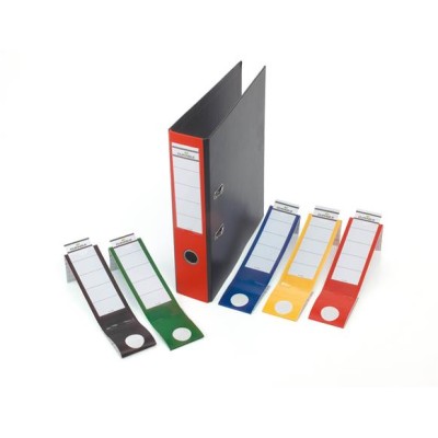 Gerinccímke, iratrendezőhöz, öntapadó, 60x390 mm, DURABLE "ORDOFIX®", sárga