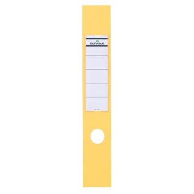 Gerinccímke, iratrendezőhöz, öntapadó, 60x390 mm, DURABLE "ORDOFIX®", sárga