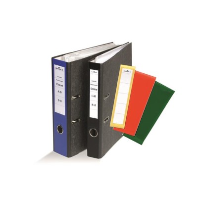 Gerinccímke, iratrendezőhöz, öntapadó, 60x390 mm, DURABLE "ORDOFIX®", kék
