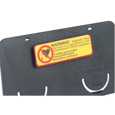 Névkitűző, mágnessel, 75x40 mm, DURABLE, fekete Névkitűző, mágnessel, 75x40 mm, DURABLE, fekete