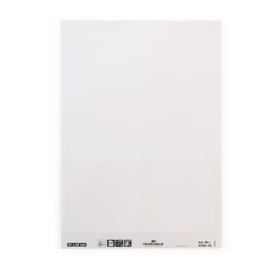 Névkitűző, Euro kivágás, 97x86 mm, DURABLE "VISITOR BADGE", fehér Névkitűző, Euro kivágás, 97x86 mm, DURABLE "VISITOR BADGE", fehér