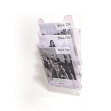 Katalógustartó, asztali és fali, A4, 3 rekeszes, DURABLE "Combiboxx", átlátszó