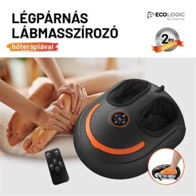 Légpárnás lábmasszírozó készülék hőterápiával