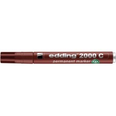 Alkoholos marker, 1,5-3 mm, kúpos, EDDING "2000", barna