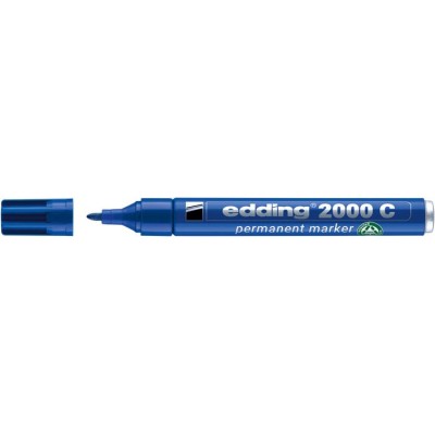 Alkoholos marker, 1,5-3 mm, kúpos, EDDING "2000", kék