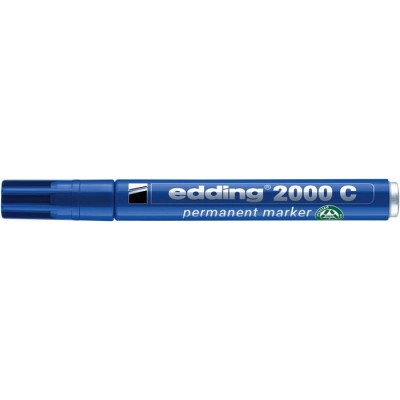 Alkoholos marker, 1,5-3 mm, kúpos, EDDING "2000", kék