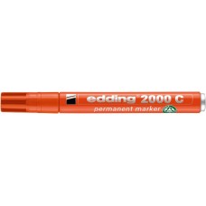 Alkoholos marker, 1,5-3 mm, kúpos, EDDING "2000", narancssárga