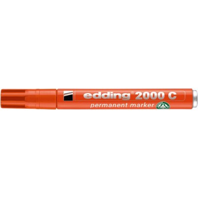 Alkoholos marker, 1,5-3 mm, kúpos, EDDING "2000", narancssárga