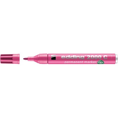 Alkoholos marker, 1,5-3 mm, kúpos, EDDING "2000", rózsaszín