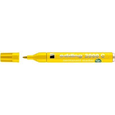 Alkoholos marker, 1,5-3 mm, kúpos, EDDING "2000", sárga