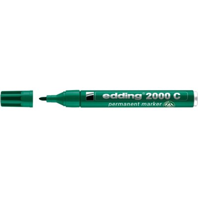 Alkoholos marker, 1,5-3 mm, kúpos, EDDING "2000", zöld