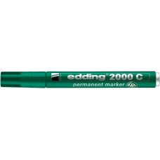 Alkoholos marker, 1,5-3 mm, kúpos, EDDING "2000", zöld
