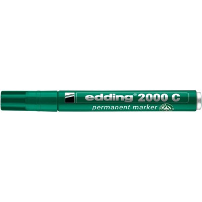 Alkoholos marker, 1,5-3 mm, kúpos, EDDING "2000", zöld