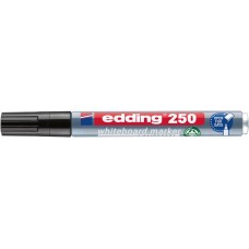 Tábla- és flipchart marker, 1-3 mm, kúpos, EDDING "250", fekete