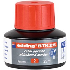 Utántöltő tábla- és flipchart markerhez, EDDING "BTK 25", piros