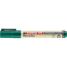 Tábla- és flipchart marker, 1,5-3 mm, kúpos, EDDING "28 Ecoline", zöld