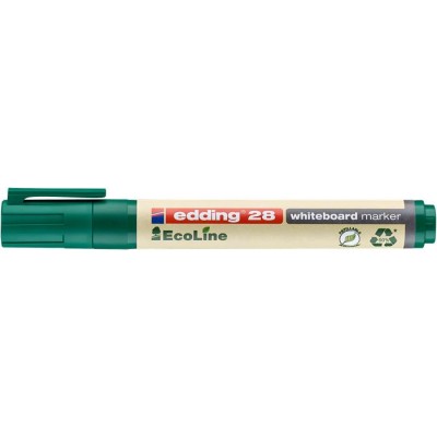 Tábla- és flipchart marker, 1,5-3 mm, kúpos, EDDING "28 Ecoline", zöld