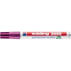 Alkoholos marker, 1,5-3 mm, kúpos, EDDING "3000", rózsaszín