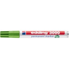 Alkoholos marker, 1,5-3 mm, kúpos, EDDING "3000", világoszöld