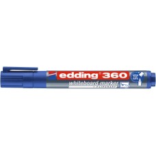 Tábla- és flipchart marker, 1,5-3 mm, kúpos, EDDING "360", kék