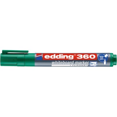 Tábla- és flipchart marker, 1,5-3 mm, kúpos, EDDING "360", zöld