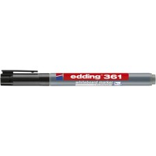 Tábla- és flipchart marker, kúpos, 1 mm, EDDING "361", fekete