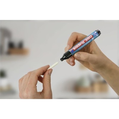 Flipchart marker, 1,5-3 mm, kúpos, EDDING "380", piros