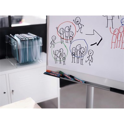 Flipchart marker készlet, 1,5-3 mm, kúpos, EDDING "380", 4 különböző szín