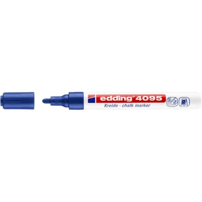 Krétamarker, 2-3 mm, kúpos, EDDING "4095", kék
