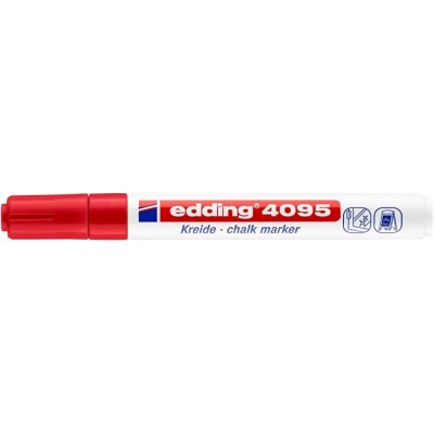 Krétamarker, 2-3 mm, kúpos, EDDING "4095", piros