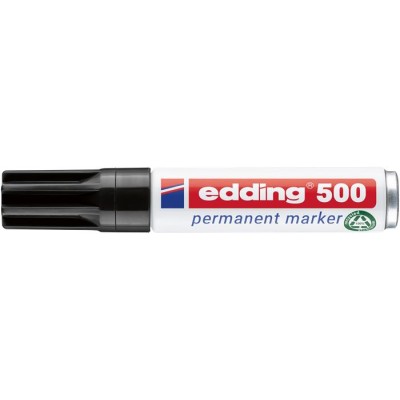 Alkoholos marker, 2-7 mm, vágott, EDDING "500", fekete