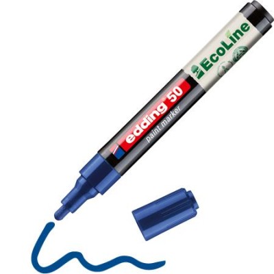 Lakkmarker, 2-3 mm, EDDING "50", kék
