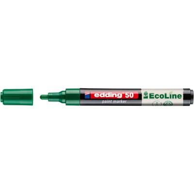Lakkmarker, 2-3 mm, EDDING "50", zöld
