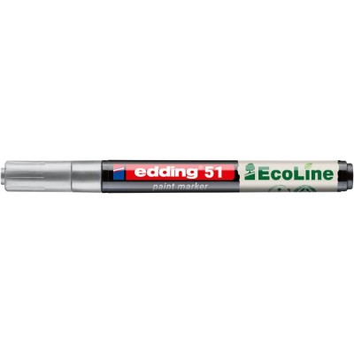 Lakkmarker, 1-2 mm, EDDING "51", ezüst