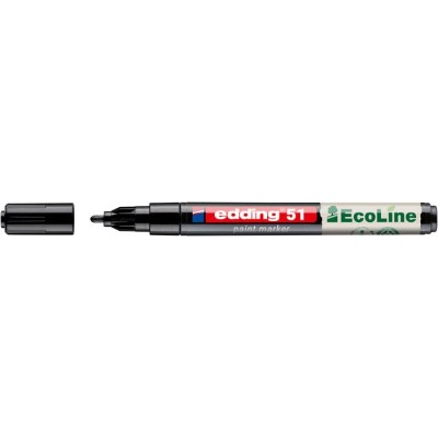 Lakkmarker, 1-2 mm, EDDING "51", fekete