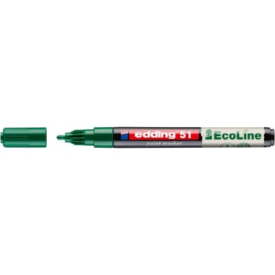 Lakkmarker, 1-2 mm, EDDING "51", zöld