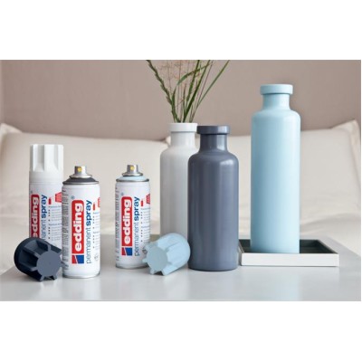 Akrilfesték spray, 200 ml, EDDING "5200", matt ezüst